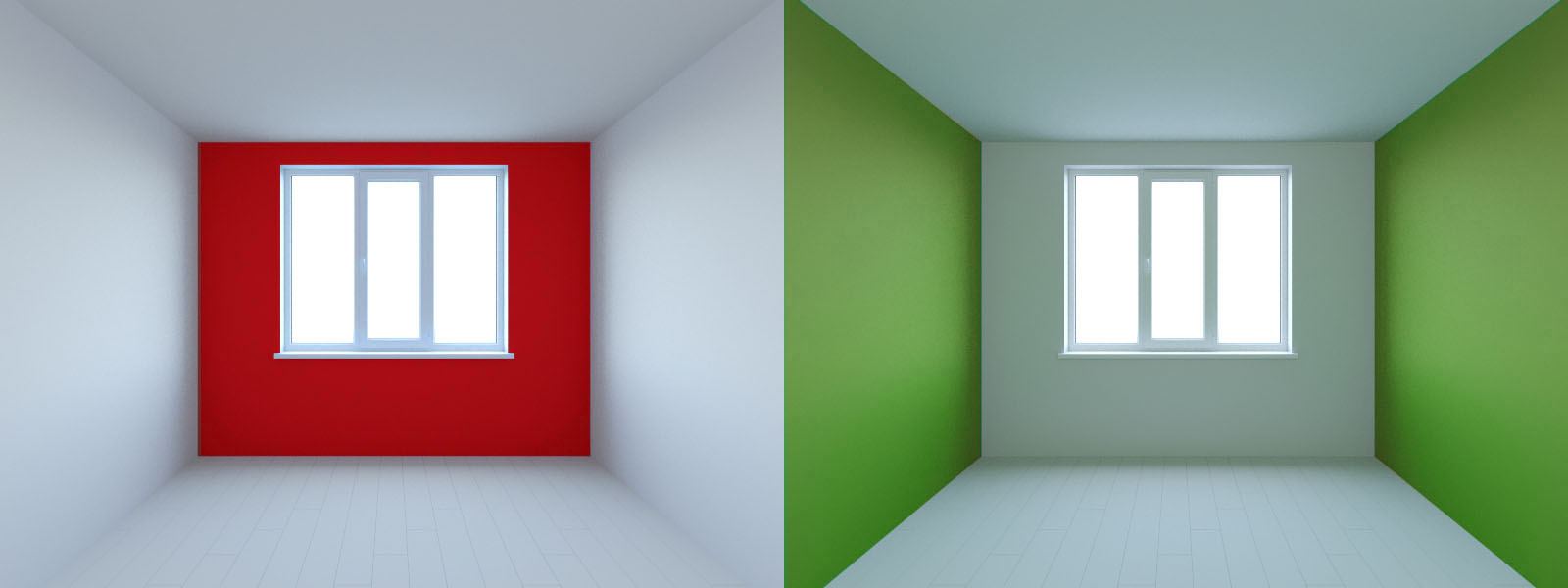 Какой цвет расширяет. Цвета для покраски стен. Расширение пространства с помощью цвета стен. Цветные потолок и боковые стены. Стена окрашенная пустой комнаты.