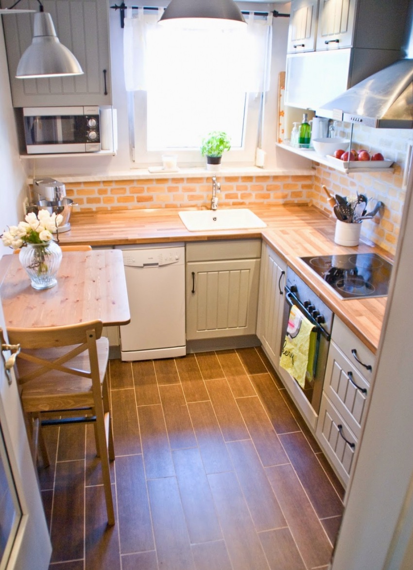 кухня узкая в хрущевке дизайн
