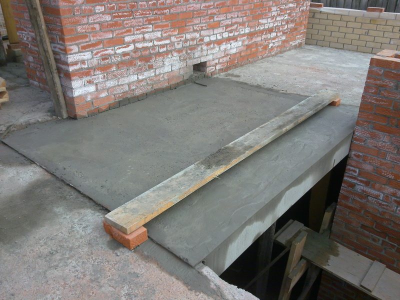 бетонирование между плитами перекрытия